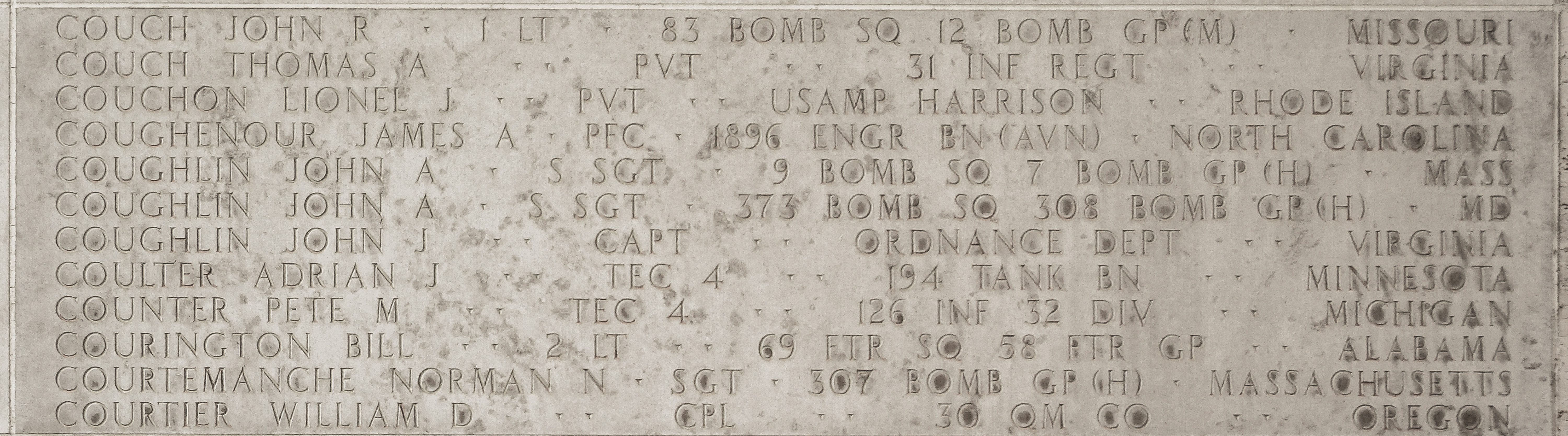 Lionel J. Couchon, Private